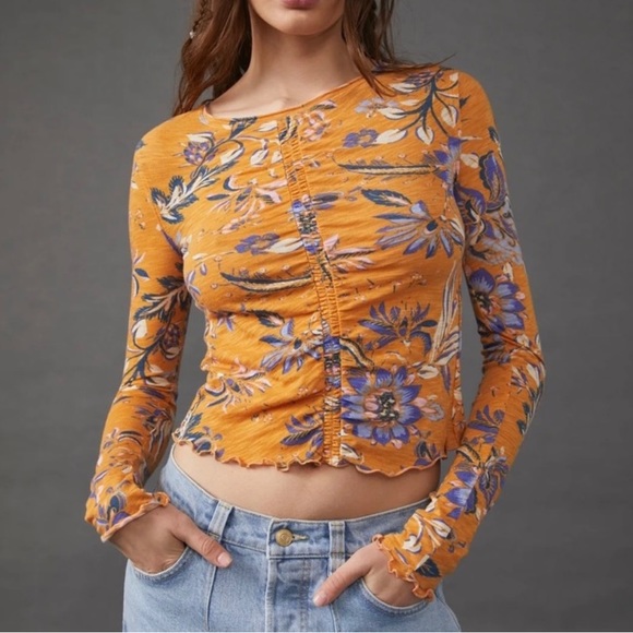 Free People Tops - 🚨🆕FINAL SALE PRICE🚨FREE PEOPLE DREAMED OF YOU TEE-HONEY COMBO